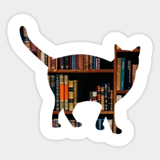 Book Cat Sticker